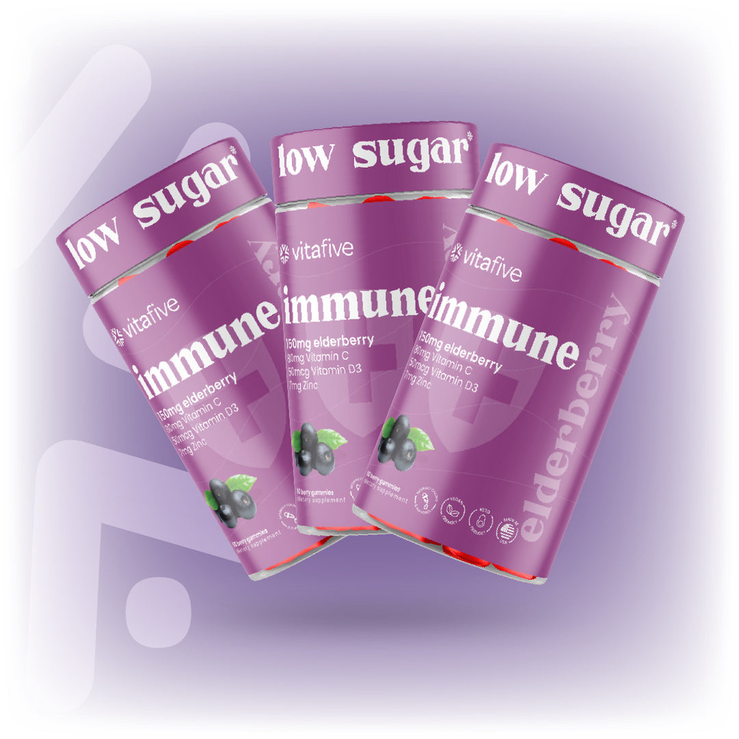 Low Sugar Elderberry Gummies for Immunity