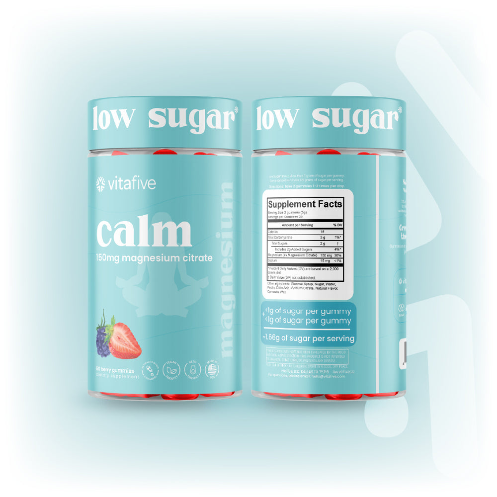 Low Sugar Magnesium Gummies - Calm