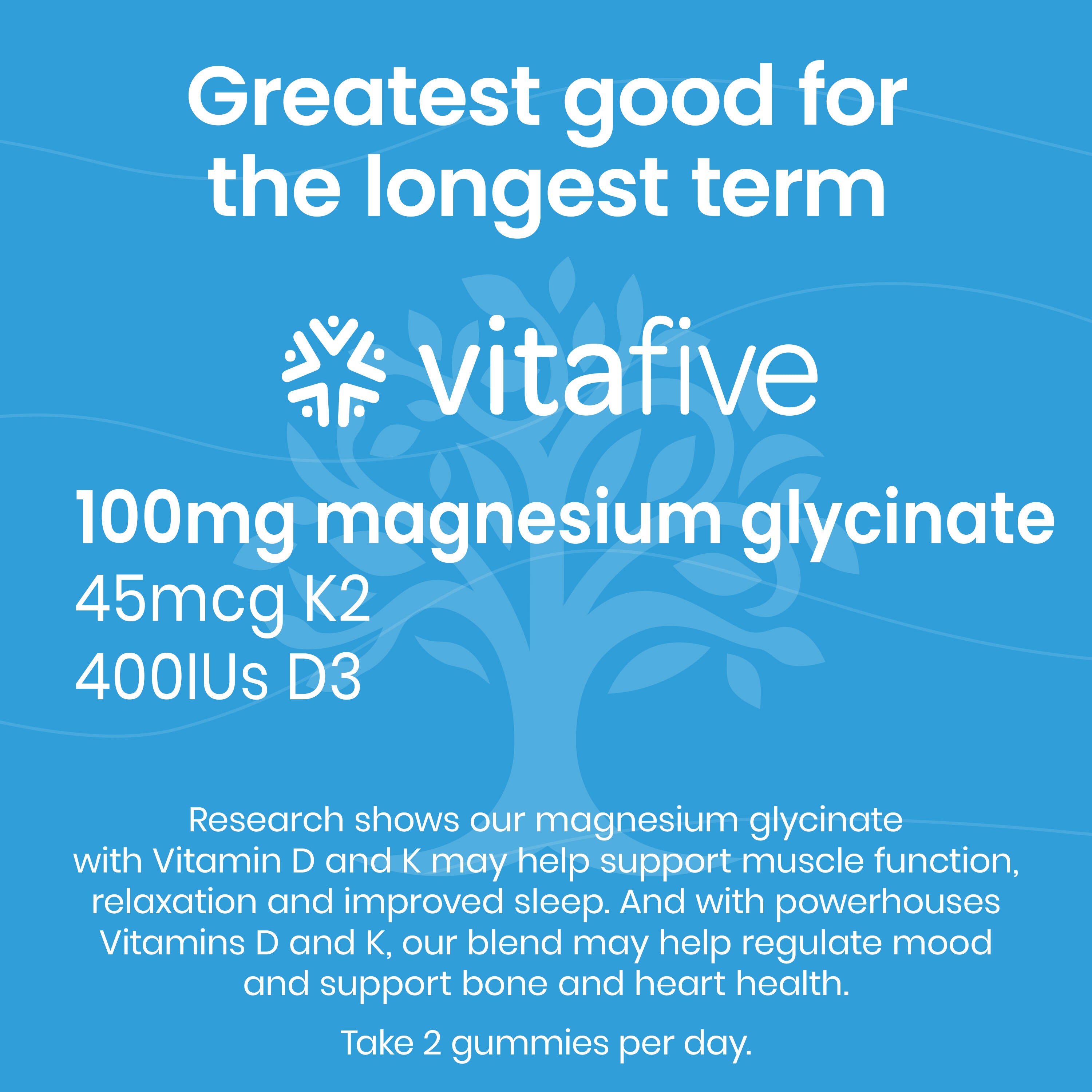 Treat yourself to Low Sugar Magnesium Glycinate Gummies! These flavorful gummies support overall wellness, bone strength, and relaxation with key vitamins and minerals.