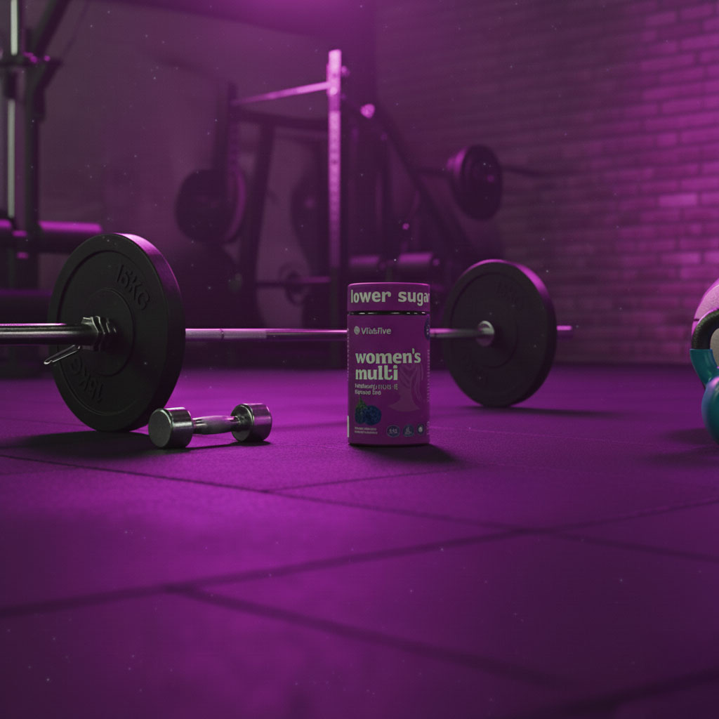 VitaFive - Low Sugar Women Multi Vitamins Gummies - Vegan - Gluten Free - Kosher - Halal