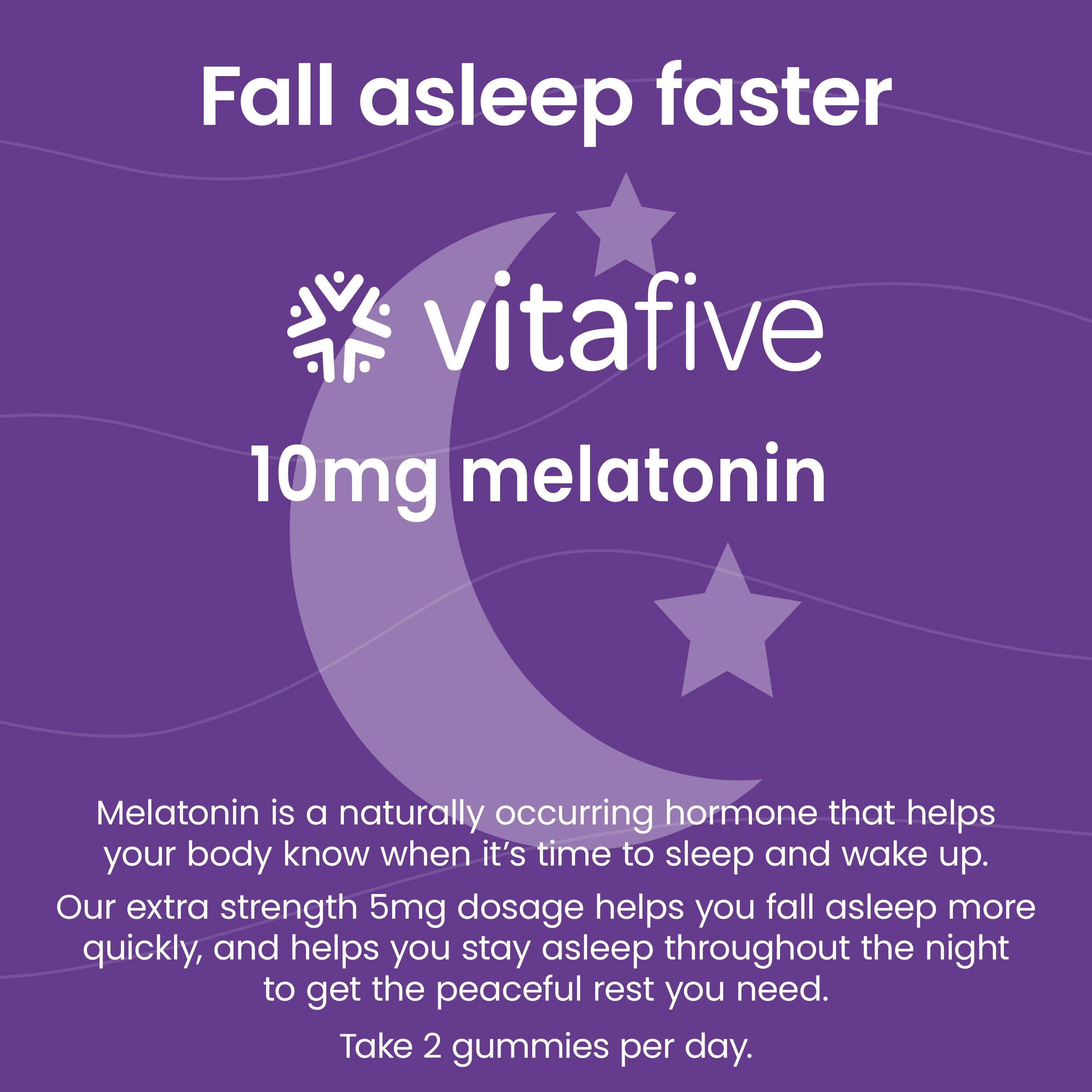 Sleep soundly with our low sugar melatonin gummies! Each tasty gummy packs 5mg of melatonin to help you fall asleep faster and wake refreshed. Made with natural ingredients and free from gluten and allergens, they’re a delightful addition to your bedtime routine. Sweet, restful sleep is just a gummy away!
