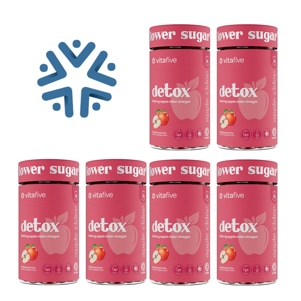Low Sugar Apple Cider Vinegar Gummies - Cleanse & Detox vitafive