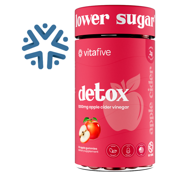 Detox - Low Sugar, Apple Cider Vinegar Gummy Vitamins - 1000 mg