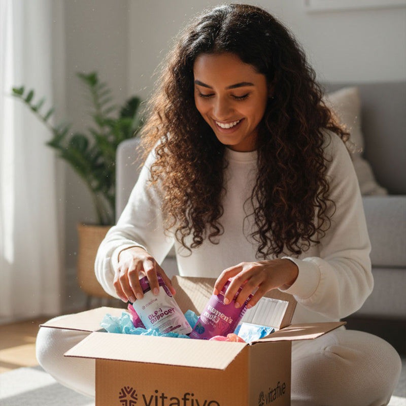 Receive Curated VITAFIVE Packages Monthly